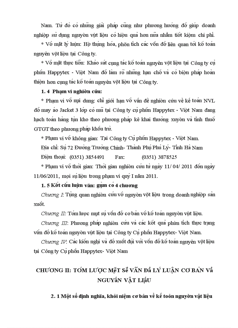 image for page Kế toán nguyên vật liệu để may áo Jacket 3 lớp có mũ tại Công ty cổ phần Happytex - Việt Nam