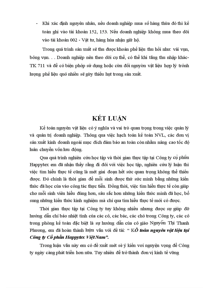 image for page Kế toán nguyên vật liệu để may áo Jacket 3 lớp có mũ tại Công ty cổ phần Happytex - Việt Nam