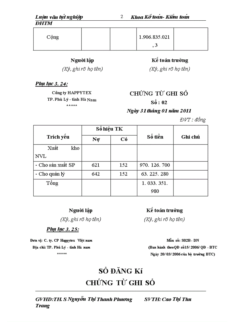 image for page Kế toán nguyên vật liệu để may áo Jacket 3 lớp có mũ tại Công ty cổ phần Happytex - Việt Nam