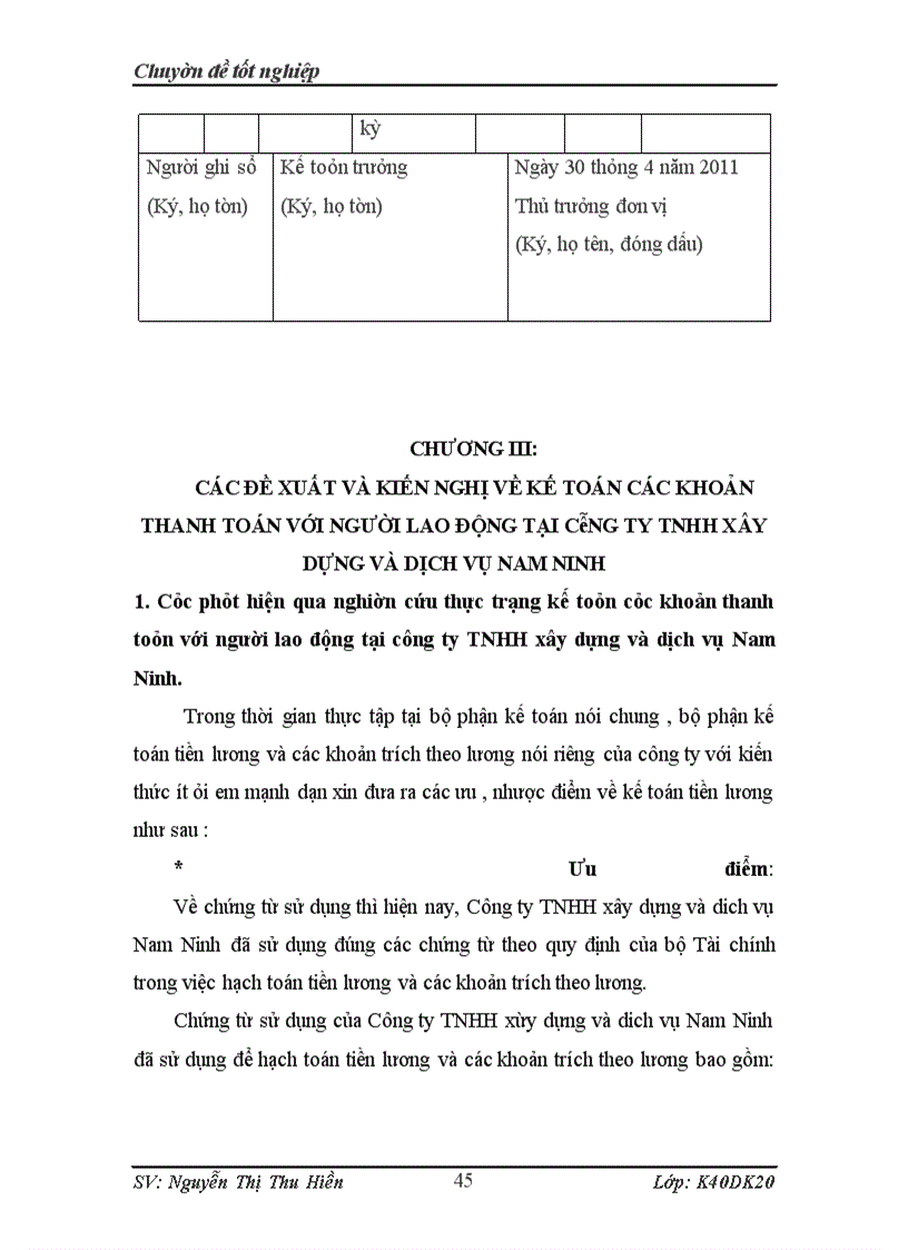 image for page Kế toán các khoản thanh toán với người lao động tại công ty TNHH xây dựng và dịch vụ Nam Ninh.