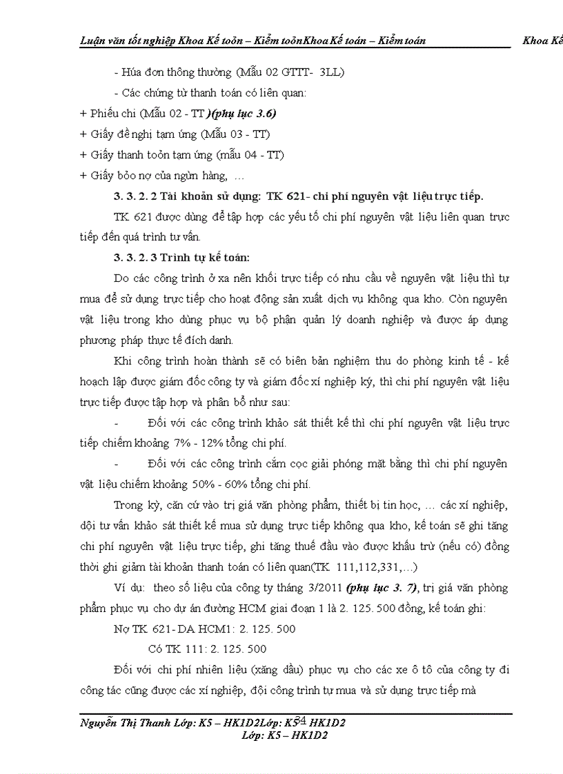 image for page Kế toán chi phí dịch vụ tư vấn tại công ty CP tư vấn XDCT giao thông 2