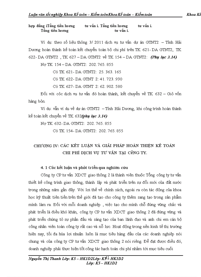image for page Kế toán chi phí dịch vụ tư vấn tại công ty CP tư vấn XDCT giao thông 2