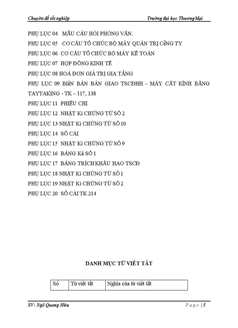 image for page Tài sản cố định hữu hình tại Công ty Cổ phần kính và nhôm Hà Nội