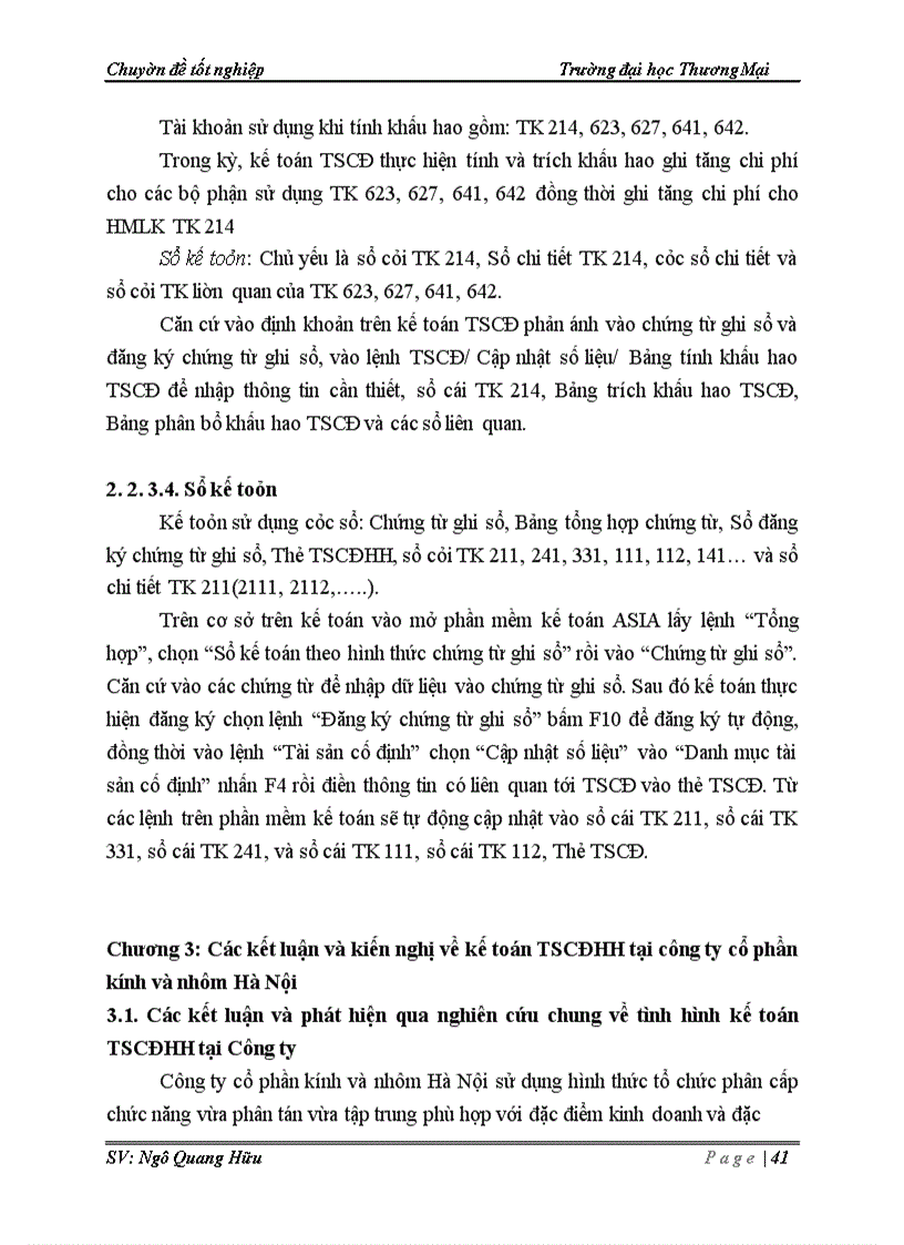 image for page Tài sản cố định hữu hình tại Công ty Cổ phần kính và nhôm Hà Nội