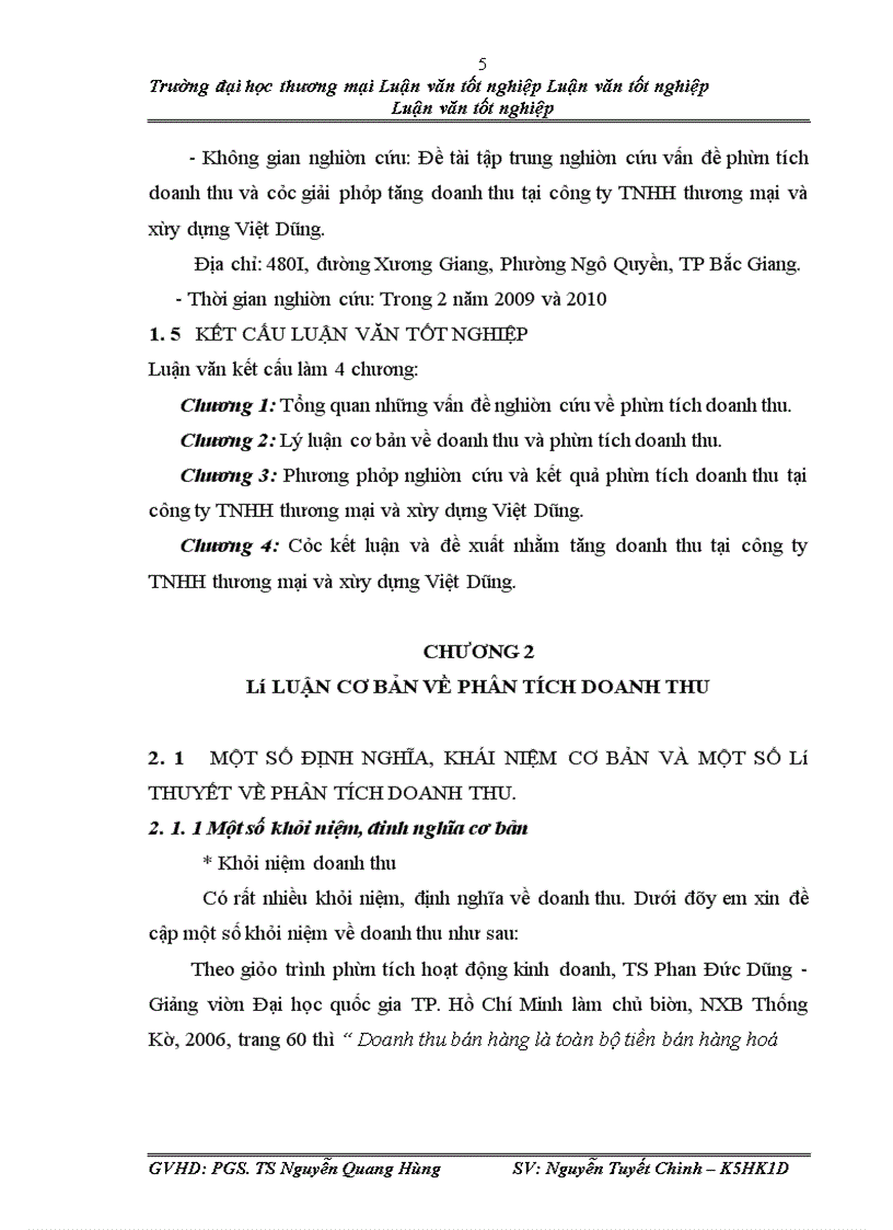 image for page Phân tích doanh thu tại công ty TNHH thương mại và xây dựng Việt Dũng