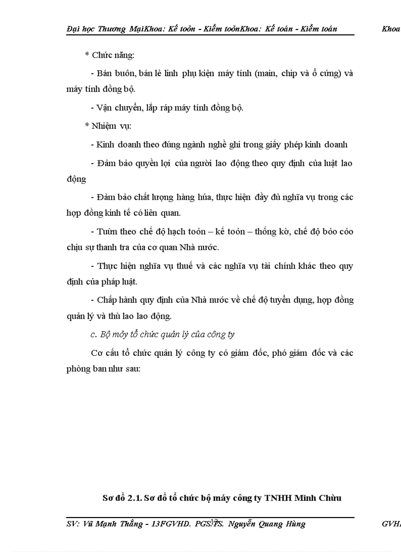 image for page Phân tích doanh thu tại công ty TNHH Minh Châu