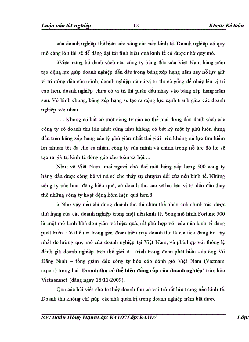 image for page Phân tích thống kê doanh thu tại công ty thương mại và kỹ thuật Hồng Thủy