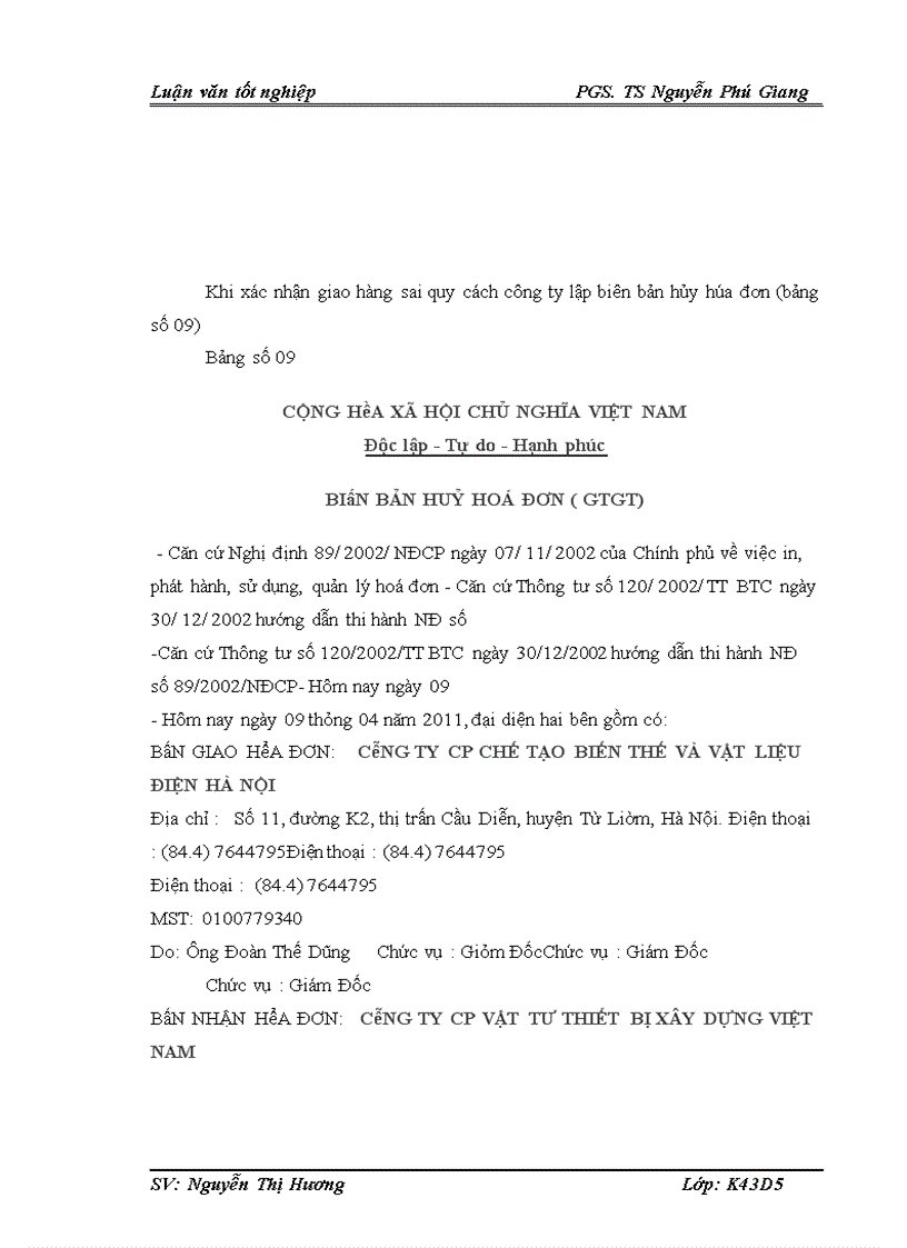 image for page Kế toán bán hàng vật tư thiết bị điện tại công ty Cổ phần chế tạo biến thế và vật liệu điện Hà Nội