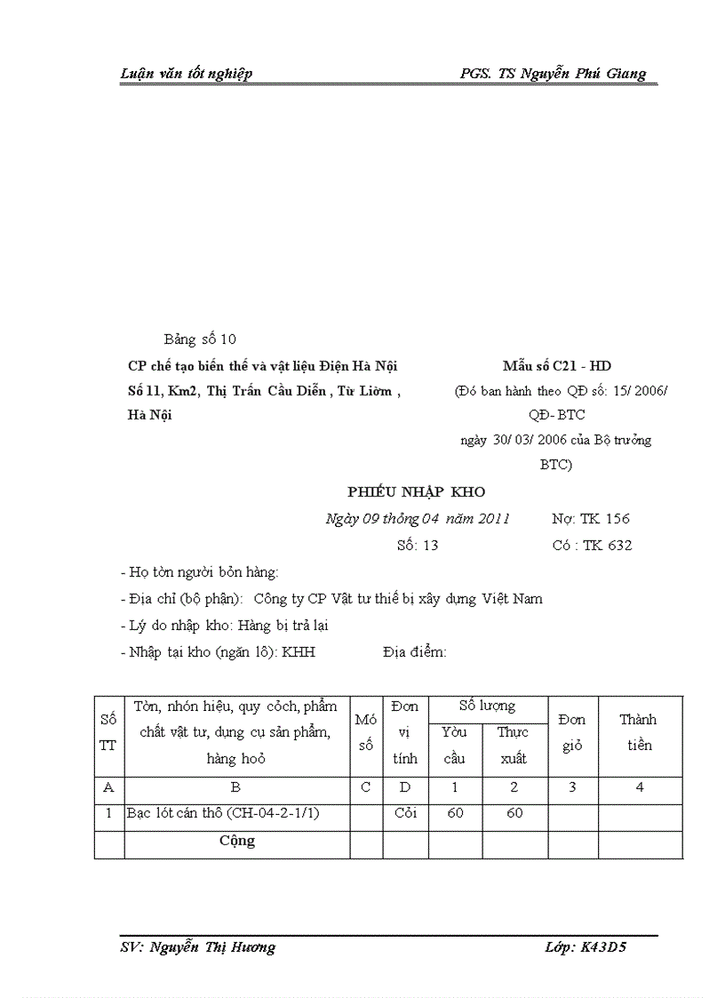image for page Kế toán bán hàng vật tư thiết bị điện tại công ty Cổ phần chế tạo biến thế và vật liệu điện Hà Nội