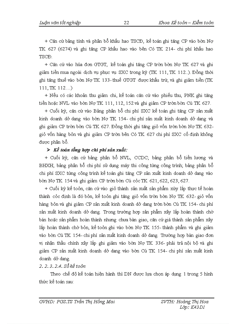 image for page Kế toán chi phí sản xuất công trình hào kỹ thuật khu công nghệ cao Hòa Lạc tại Công ty Cổ phần Thiết bị & Xây dựng 142