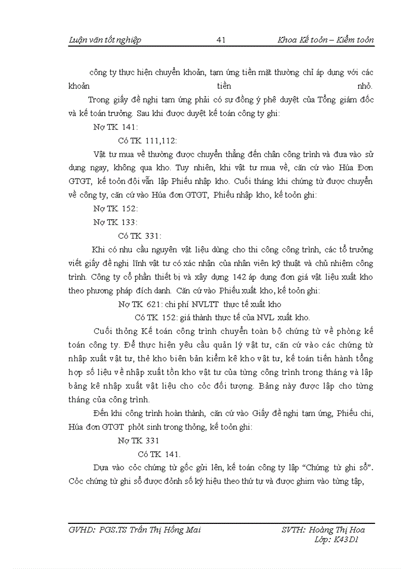 image for page Kế toán chi phí sản xuất công trình hào kỹ thuật khu công nghệ cao Hòa Lạc tại Công ty Cổ phần Thiết bị & Xây dựng 142