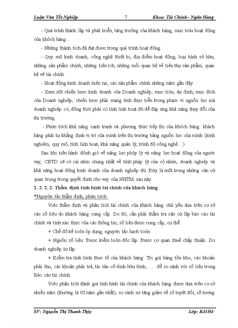 image for page Quy trình thẩm định dự án vay vốn tại Ngân hàng thương mại cổ phần SÀI GÒN - Chi nhánh Hà Nội