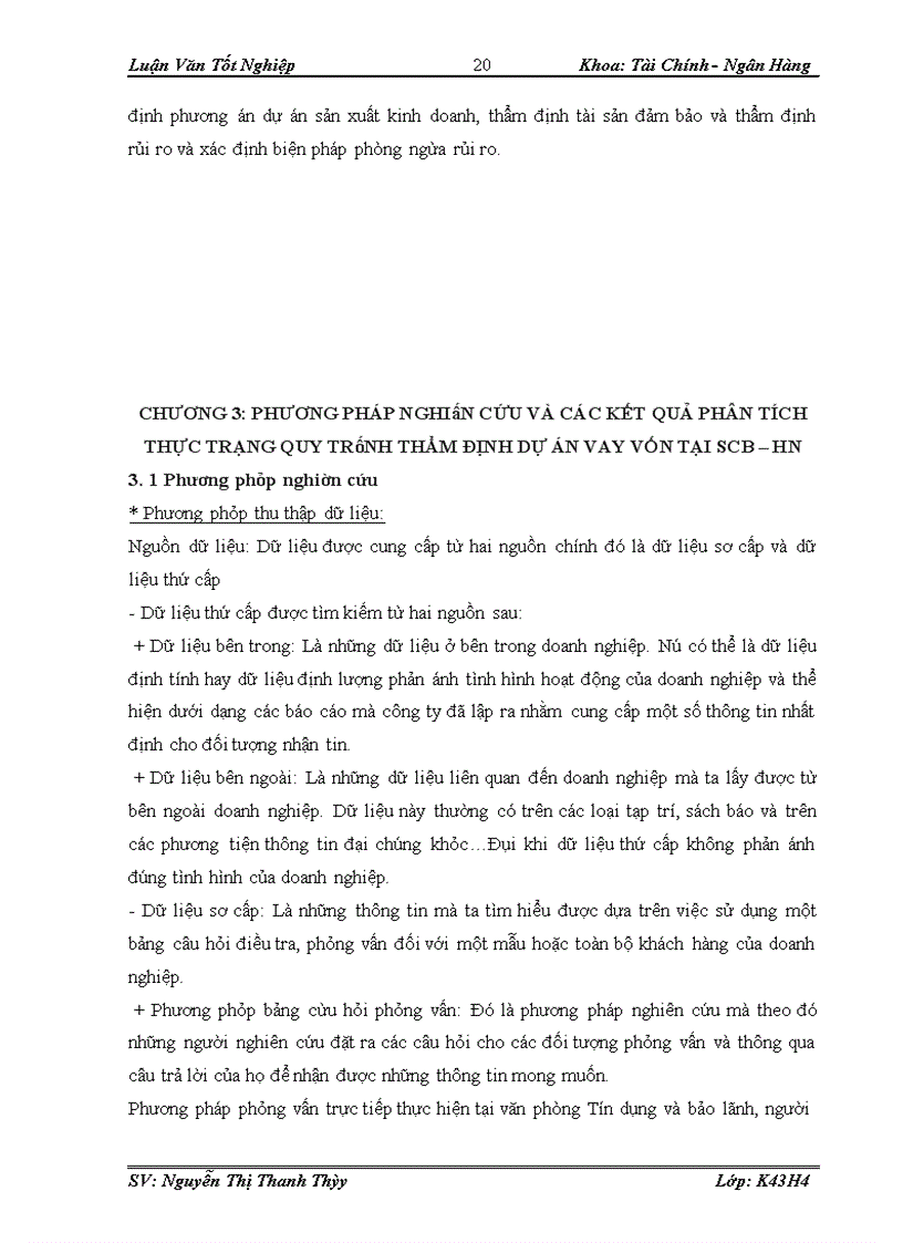 image for page Quy trình thẩm định dự án vay vốn tại Ngân hàng thương mại cổ phần SÀI GÒN - Chi nhánh Hà Nội