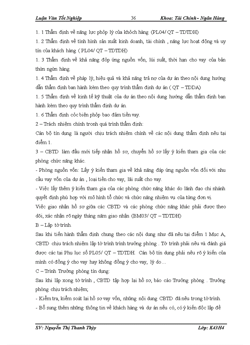image for page Quy trình thẩm định dự án vay vốn tại Ngân hàng thương mại cổ phần SÀI GÒN - Chi nhánh Hà Nội