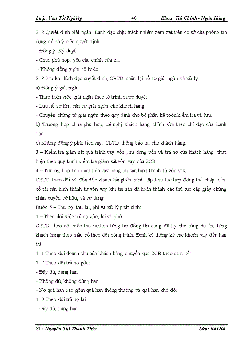 image for page Quy trình thẩm định dự án vay vốn tại Ngân hàng thương mại cổ phần SÀI GÒN - Chi nhánh Hà Nội