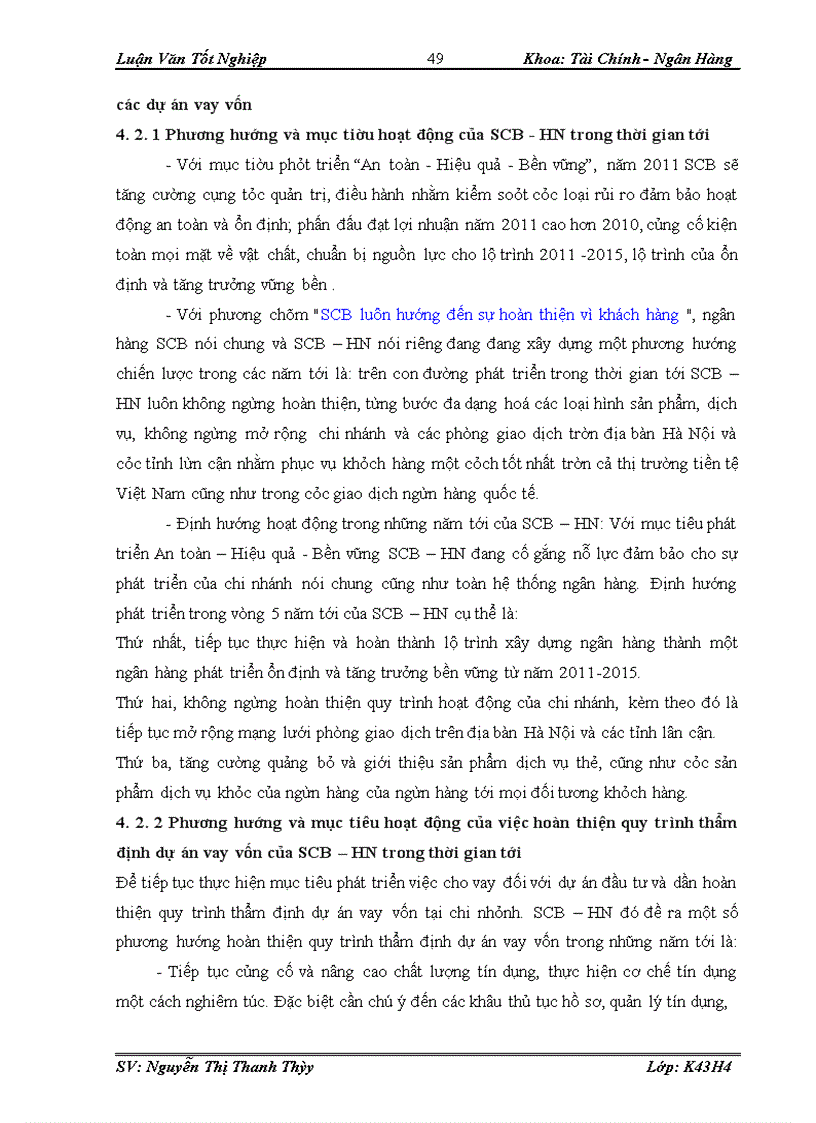 image for page Quy trình thẩm định dự án vay vốn tại Ngân hàng thương mại cổ phần SÀI GÒN - Chi nhánh Hà Nội
