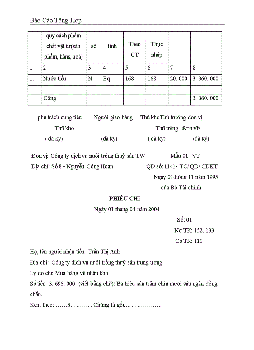 image for page Báo cáo thực tập tại Công ty dịch vụ nuôi trồng thuỷ sản trung ương .