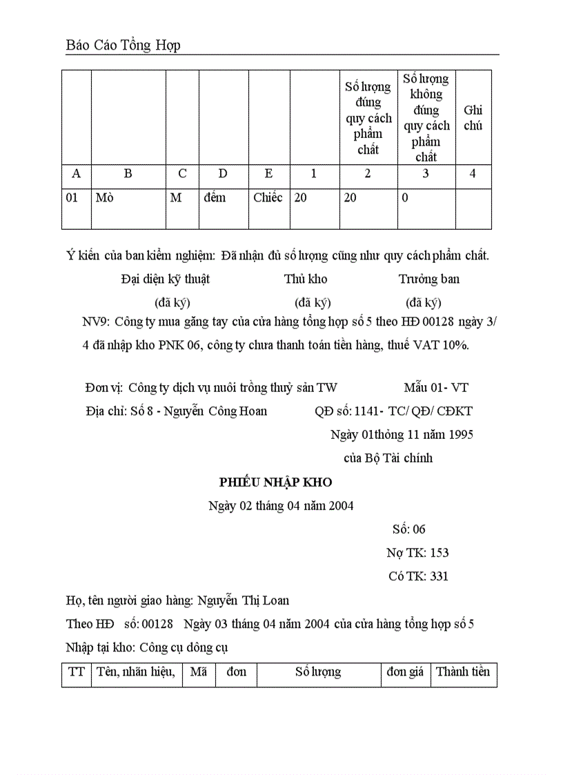 image for page Báo cáo thực tập tại Công ty dịch vụ nuôi trồng thuỷ sản trung ương .