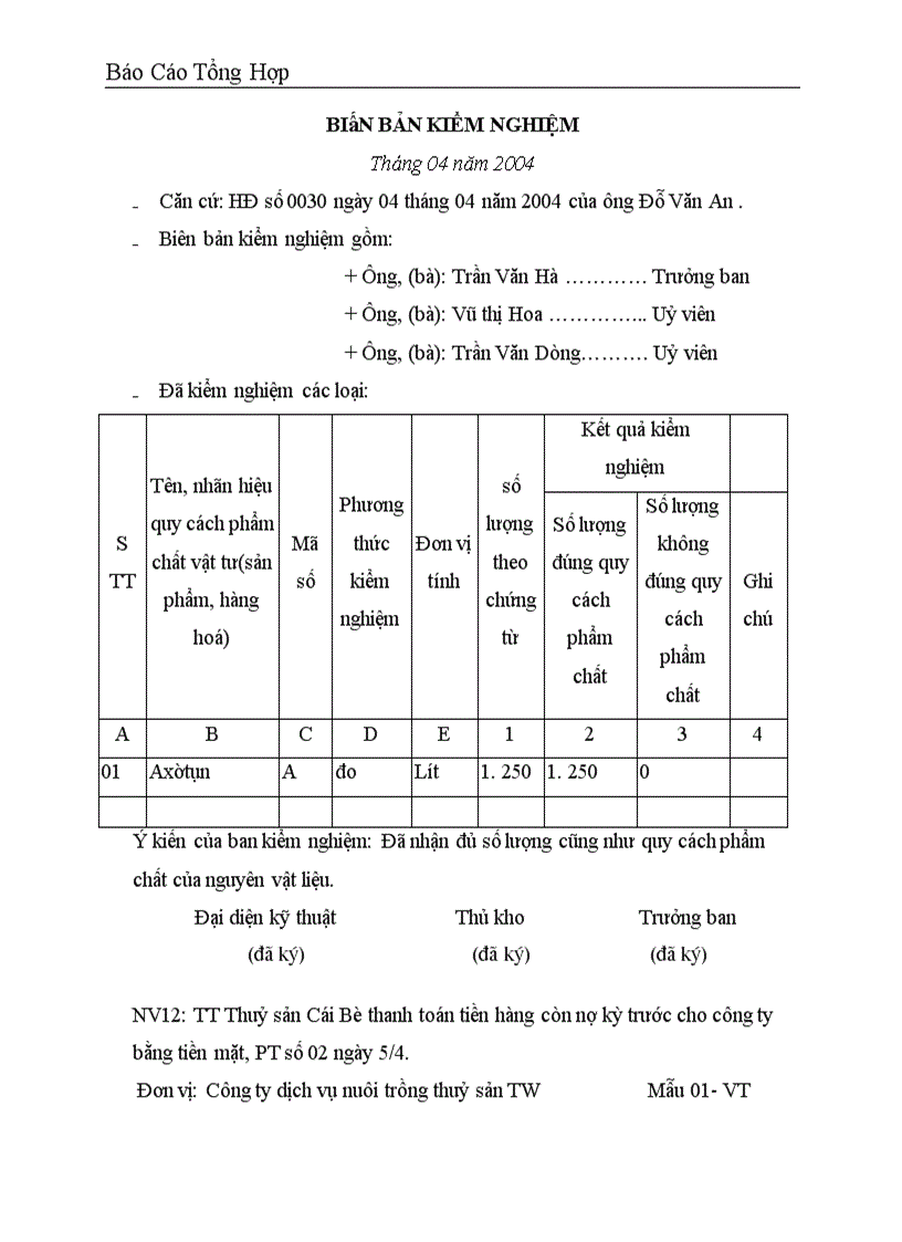 image for page Báo cáo thực tập tại Công ty dịch vụ nuôi trồng thuỷ sản trung ương .