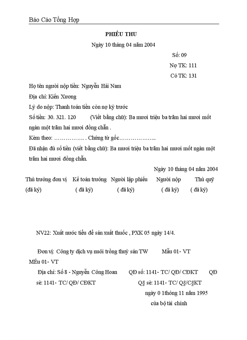 image for page Báo cáo thực tập tại Công ty dịch vụ nuôi trồng thuỷ sản trung ương .