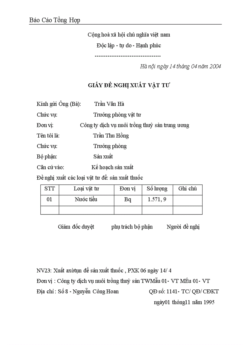 image for page Báo cáo thực tập tại Công ty dịch vụ nuôi trồng thuỷ sản trung ương .