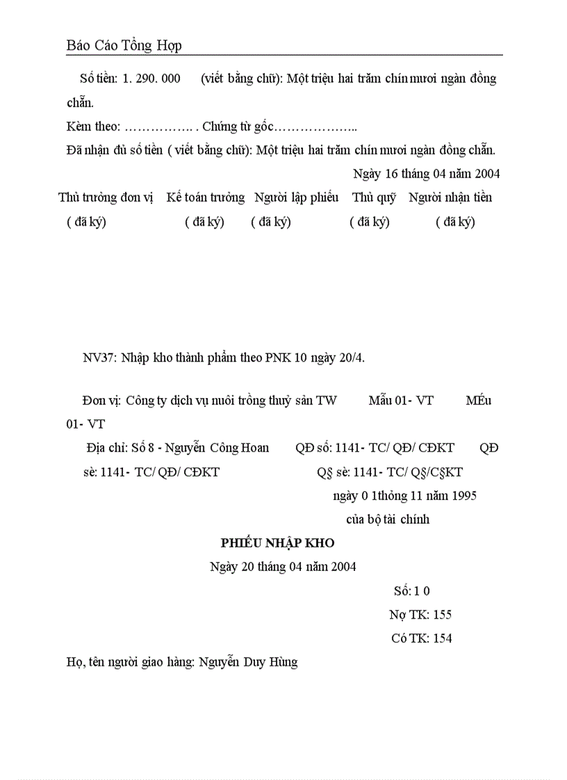 image for page Báo cáo thực tập tại Công ty dịch vụ nuôi trồng thuỷ sản trung ương .