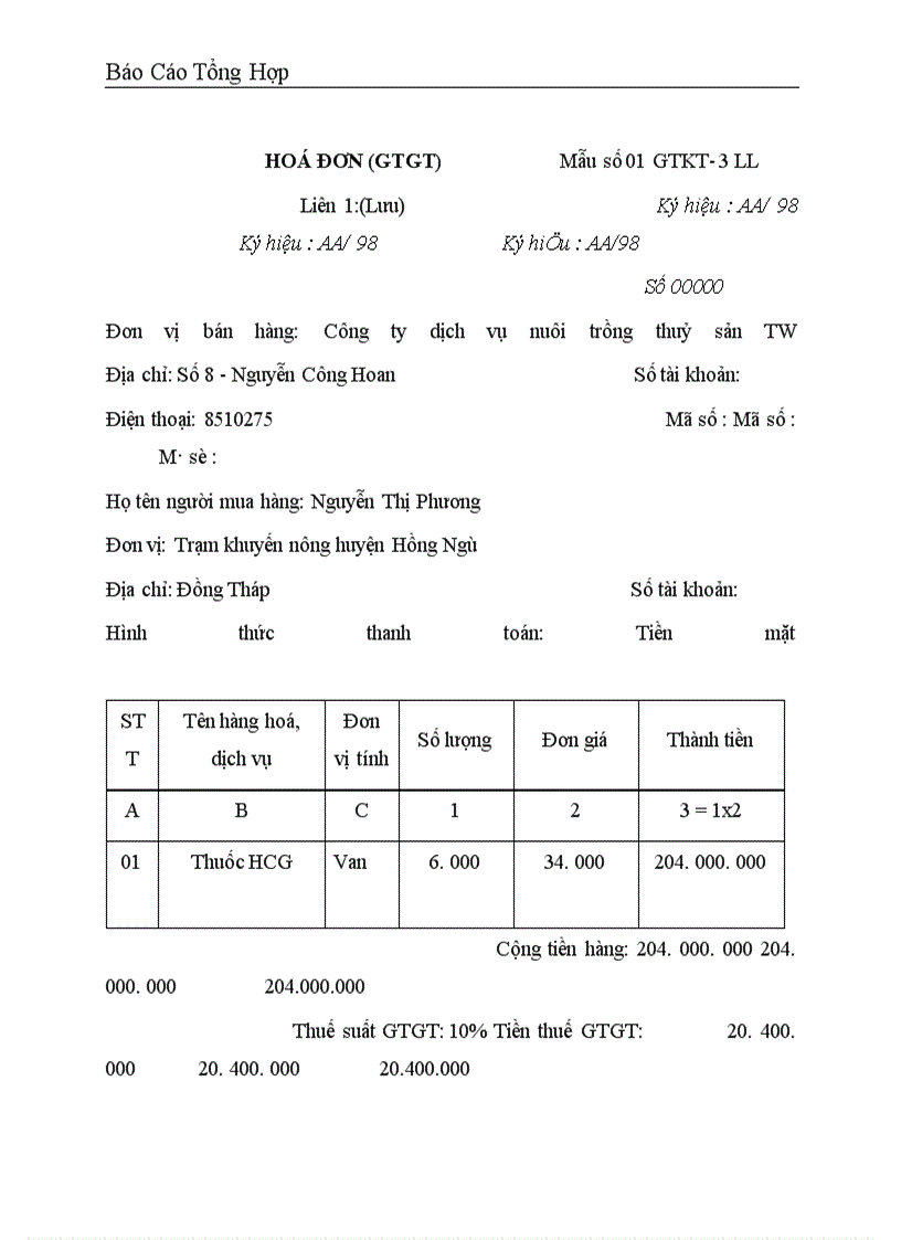 image for page Báo cáo thực tập tại Công ty dịch vụ nuôi trồng thuỷ sản trung ương .