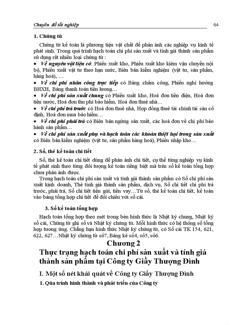 image for page Hoàn thiện hạch toán chi phí sản xuất và tính giá thành sản phẩm với việc tăng cường quản trị doanh nghiệp tại Công ty Giầy Thượng Đình Sinh viên thực hiện