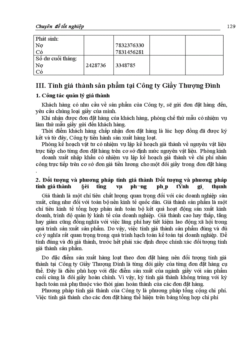 image for page Hoàn thiện hạch toán chi phí sản xuất và tính giá thành sản phẩm với việc tăng cường quản trị doanh nghiệp tại Công ty Giầy Thượng Đình Sinh viên thực hiện