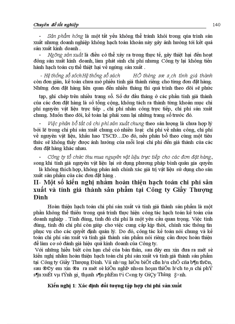 image for page Hoàn thiện hạch toán chi phí sản xuất và tính giá thành sản phẩm với việc tăng cường quản trị doanh nghiệp tại Công ty Giầy Thượng Đình Sinh viên thực hiện