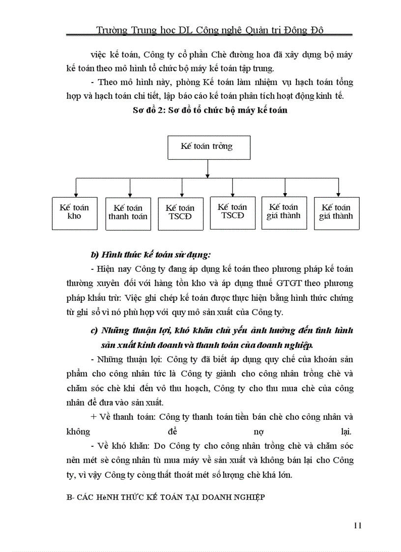 image for page Báo cáo thực tập tại Công ty Cổ phần chè đường hoa