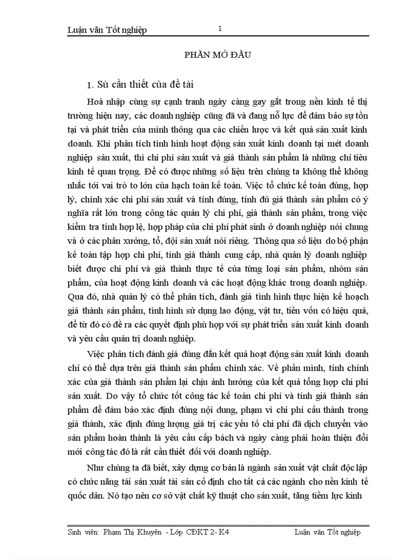 image for page Hoàn thiện công tác kế toán tập hợp chi phí sản xuất và tính giá thành sản phẩm xây lắp tại Xí nghiệp xây lắp H36-Công ty xây lắp hoá chất