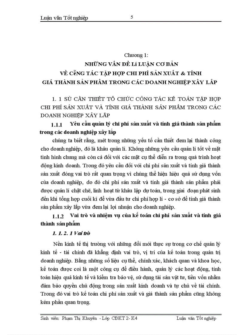 image for page Hoàn thiện công tác kế toán tập hợp chi phí sản xuất và tính giá thành sản phẩm xây lắp tại Xí nghiệp xây lắp H36-Công ty xây lắp hoá chất