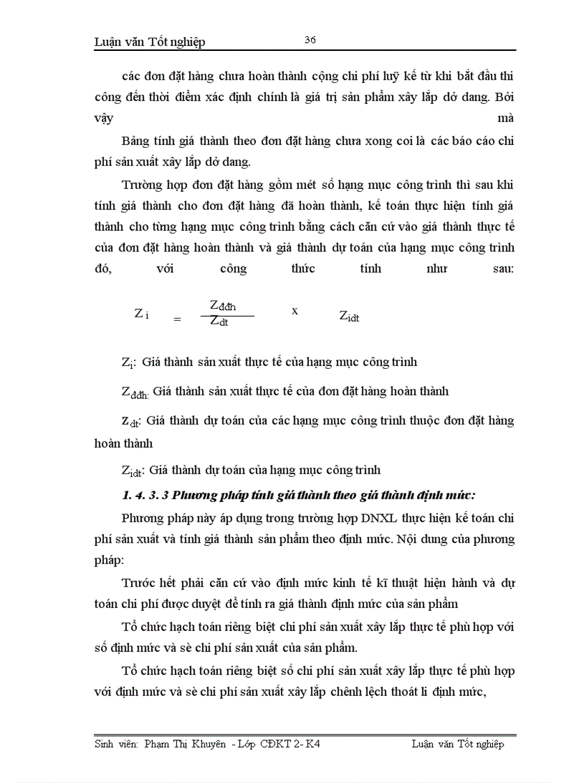image for page Hoàn thiện công tác kế toán tập hợp chi phí sản xuất và tính giá thành sản phẩm xây lắp tại Xí nghiệp xây lắp H36-Công ty xây lắp hoá chất