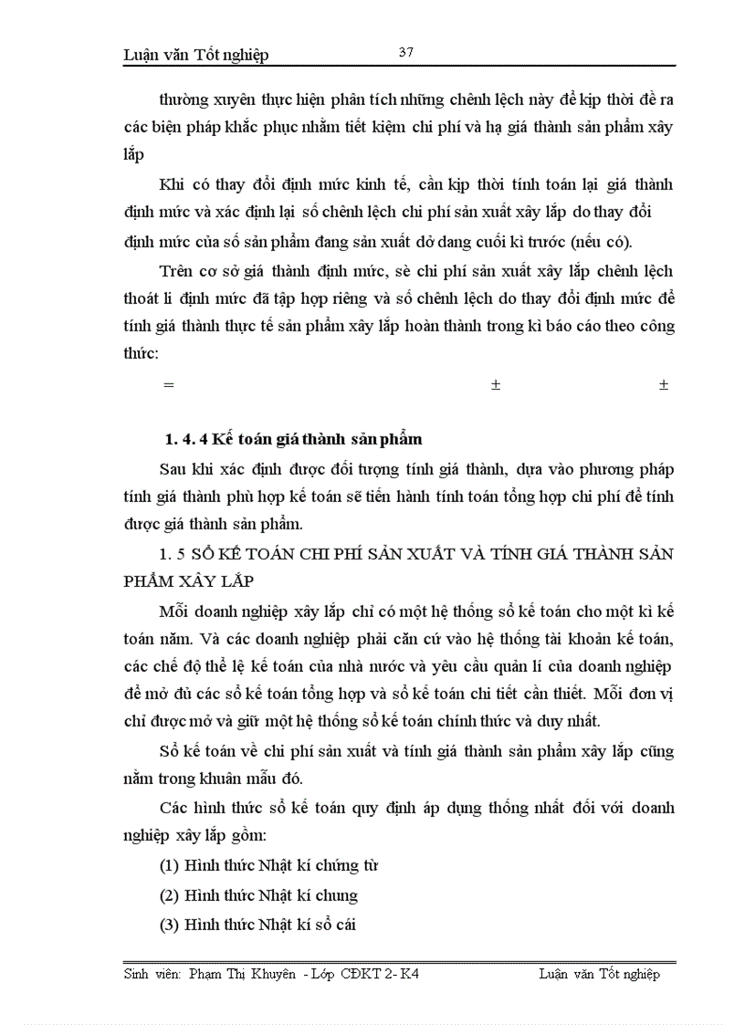 image for page Hoàn thiện công tác kế toán tập hợp chi phí sản xuất và tính giá thành sản phẩm xây lắp tại Xí nghiệp xây lắp H36-Công ty xây lắp hoá chất