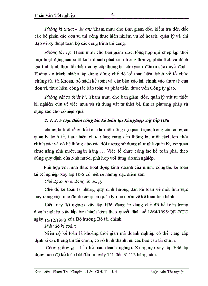 image for page Hoàn thiện công tác kế toán tập hợp chi phí sản xuất và tính giá thành sản phẩm xây lắp tại Xí nghiệp xây lắp H36-Công ty xây lắp hoá chất