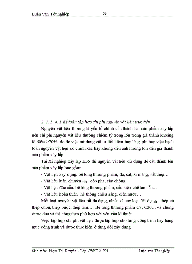 image for page Hoàn thiện công tác kế toán tập hợp chi phí sản xuất và tính giá thành sản phẩm xây lắp tại Xí nghiệp xây lắp H36-Công ty xây lắp hoá chất