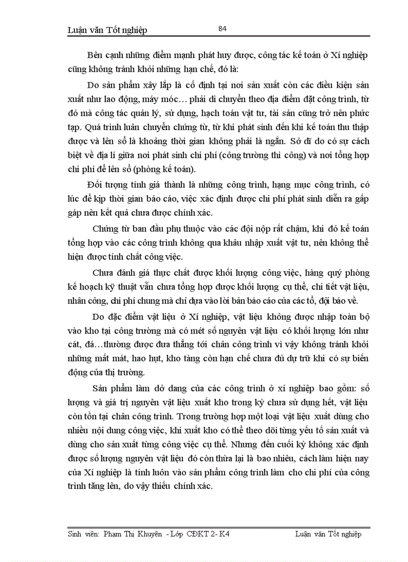 image for page Hoàn thiện công tác kế toán tập hợp chi phí sản xuất và tính giá thành sản phẩm xây lắp tại Xí nghiệp xây lắp H36-Công ty xây lắp hoá chất