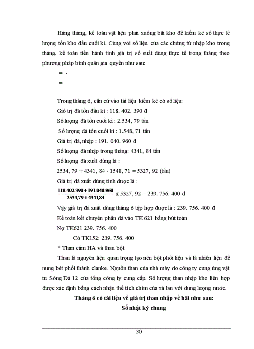 image for page Công tác kế toán tập hợp chi phí sản xuất và tình giá thành sản phẩm ở Nhà máy xi măng Sông Đà thuộc công ty xây lắp vật tư vận tải Sông Đà 12.