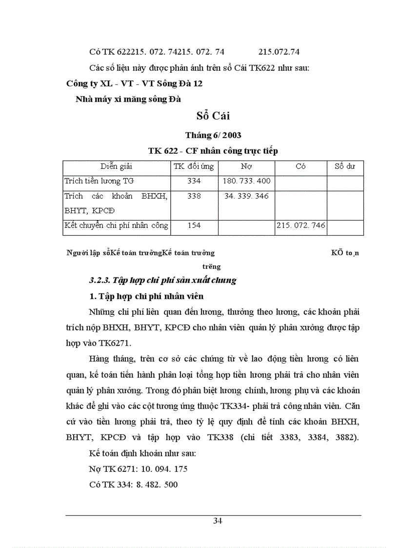 image for page Công tác kế toán tập hợp chi phí sản xuất và tình giá thành sản phẩm ở Nhà máy xi măng Sông Đà thuộc công ty xây lắp vật tư vận tải Sông Đà 12.