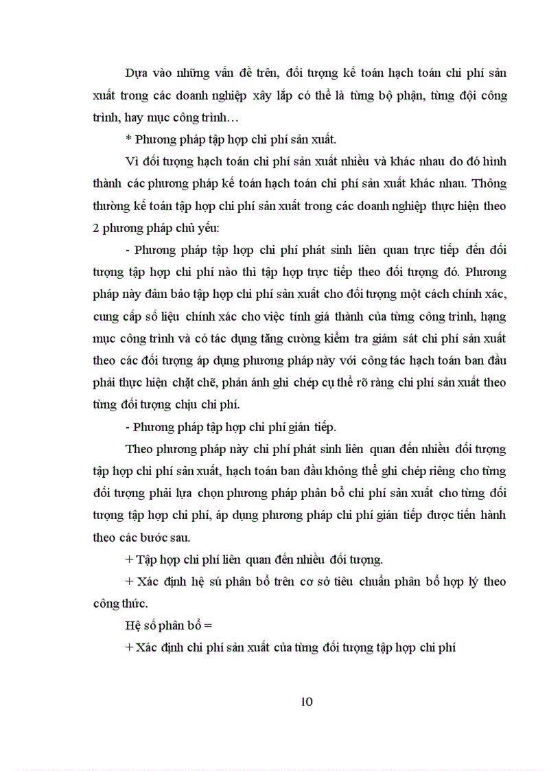 image for page Hạch toán chi phí sản xuất và tính toán giá thành sản phẩm xây lắp