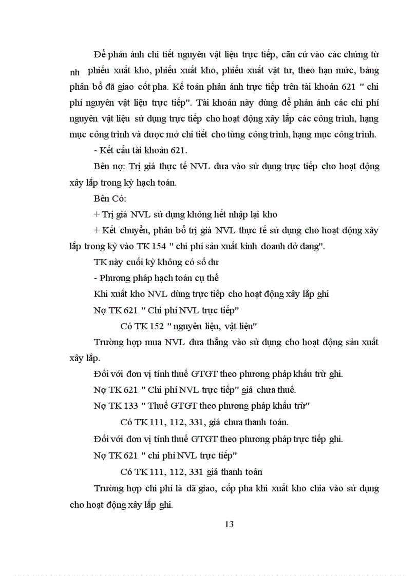 image for page Hạch toán chi phí sản xuất và tính toán giá thành sản phẩm xây lắp