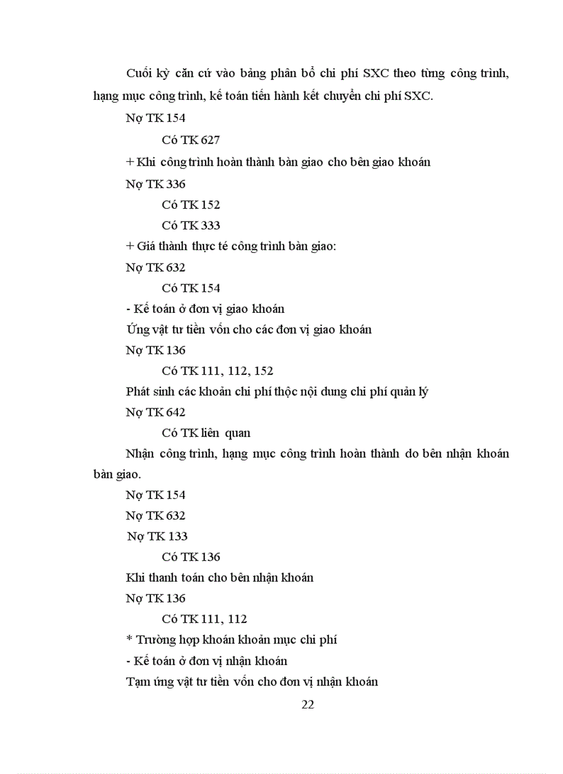 image for page Hạch toán chi phí sản xuất và tính toán giá thành sản phẩm xây lắp