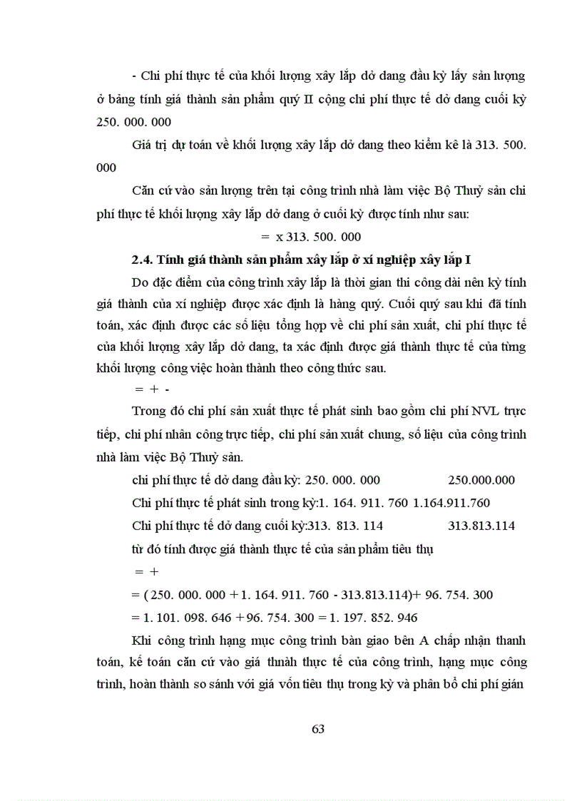 image for page Hạch toán chi phí sản xuất và tính toán giá thành sản phẩm xây lắp