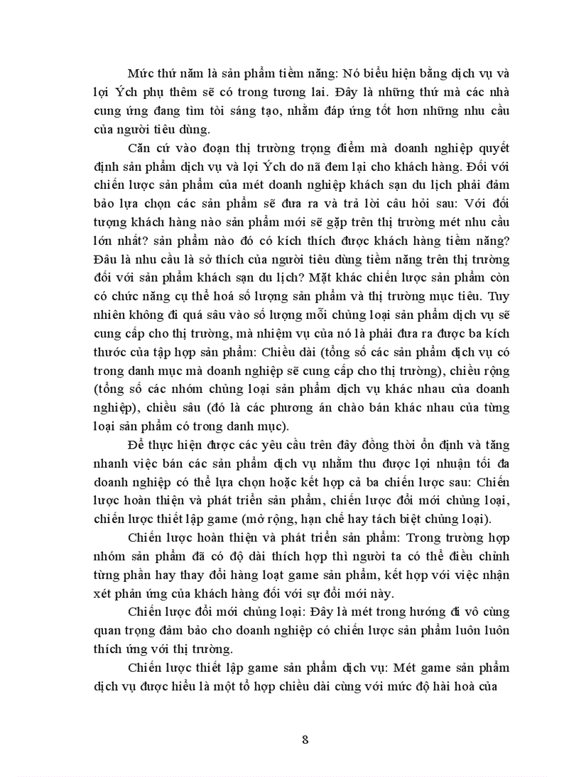 image for page Hệ thống Marketing - Mix trong lính vực kinh doanh khách sạn - du lịch