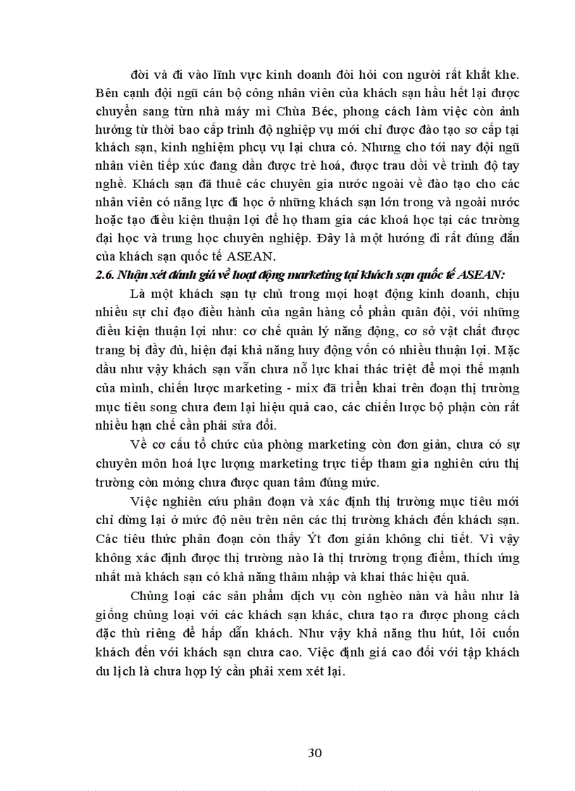 image for page Hệ thống Marketing - Mix trong lính vực kinh doanh khách sạn - du lịch