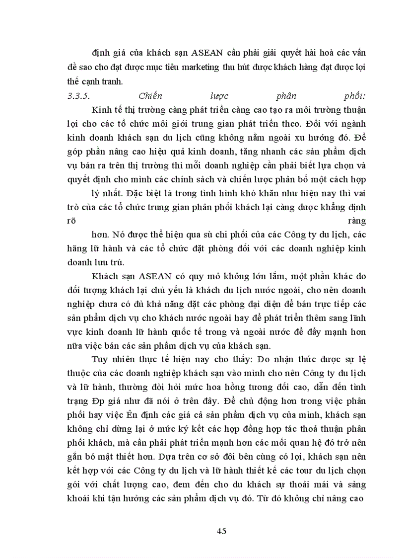 image for page Hệ thống Marketing - Mix trong lính vực kinh doanh khách sạn - du lịch