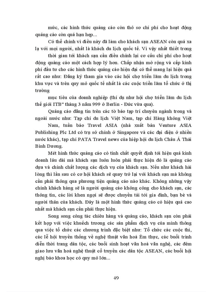 image for page Hệ thống Marketing - Mix trong lính vực kinh doanh khách sạn - du lịch