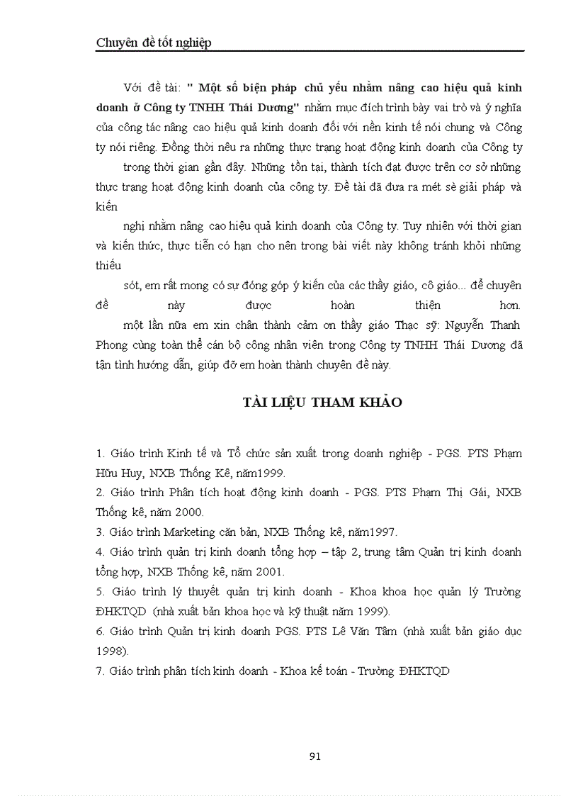 image for page Một số biện pháp Chủ yếu nhằm nâng cao hiệu quả kinh doanh ở Công ty TNHH Thái Dương