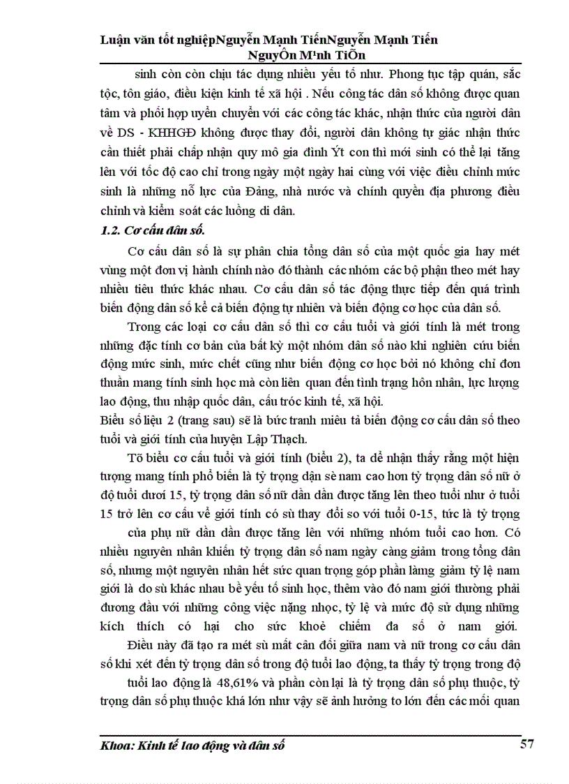 image for page Phân tích biến động dân số, lao động và việc làm ở huyện Lập Thạch trong giai đoạn hiện nay